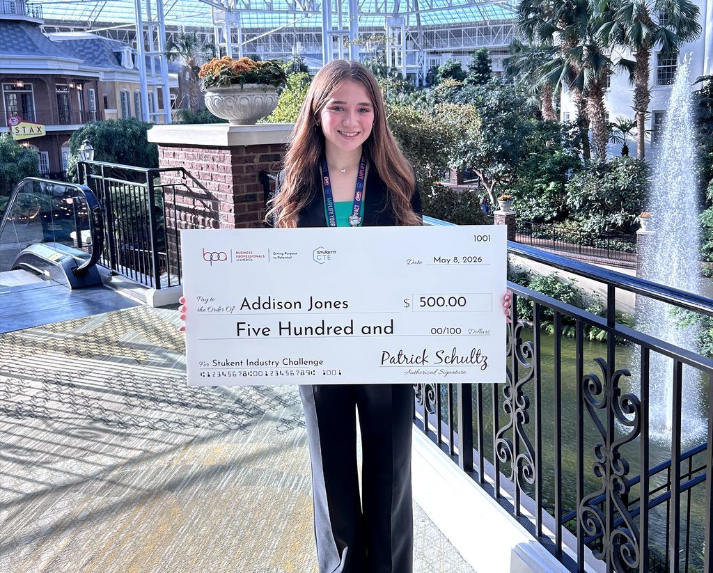 MidlandPS's tweet photo. Talk about taking care of business!  Twenty-three Midland High School BPA students traveled to Nashville for the 2026 Business Professionals of America National Leadership Conference, competing against nearly 7,000 students from across the world.👏

Read: https://t.co/gwMH3XjyfB https://t.co/r6KrCyKVtT