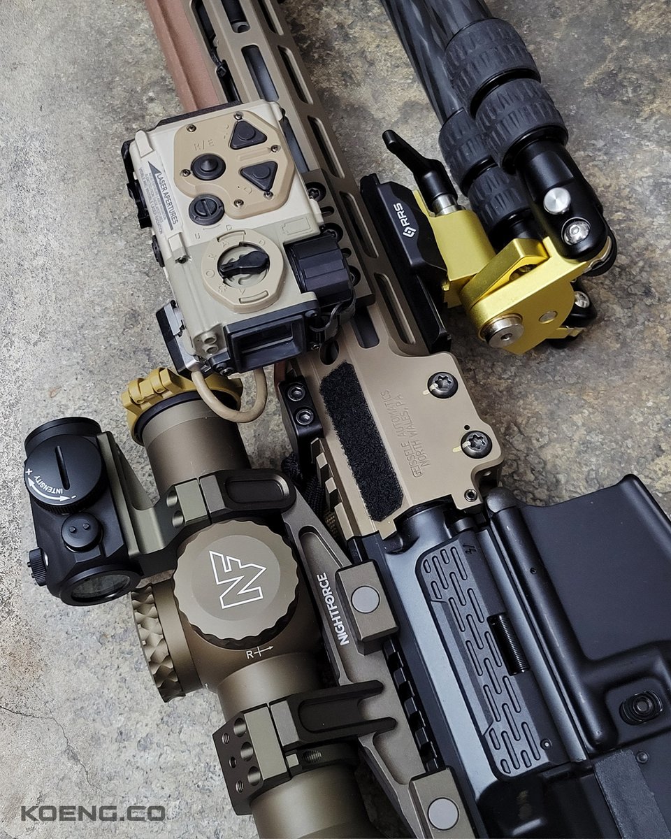 koeng_co's tweet photo. Did someone say 6ARC?

Here is a multirole-capable 6ARC URGI build with a top dot and an offset-mounted WMLRF.  It offers an approximately 30% reduction in length and weight vs larger-frame .308 or 6.5 CM variants while maintaining similar wind holds. https://t.co/hk1HldIkSH