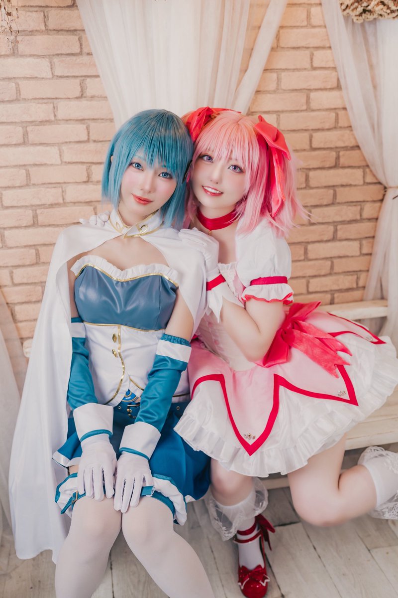 okaka_mi's tweet photo. cosplay Madoka&amp;Sayaka
魔法少女まどか☆マギカ

#廻天を待つ魔法少女併せ https://t.co/C9kmq5CBsB