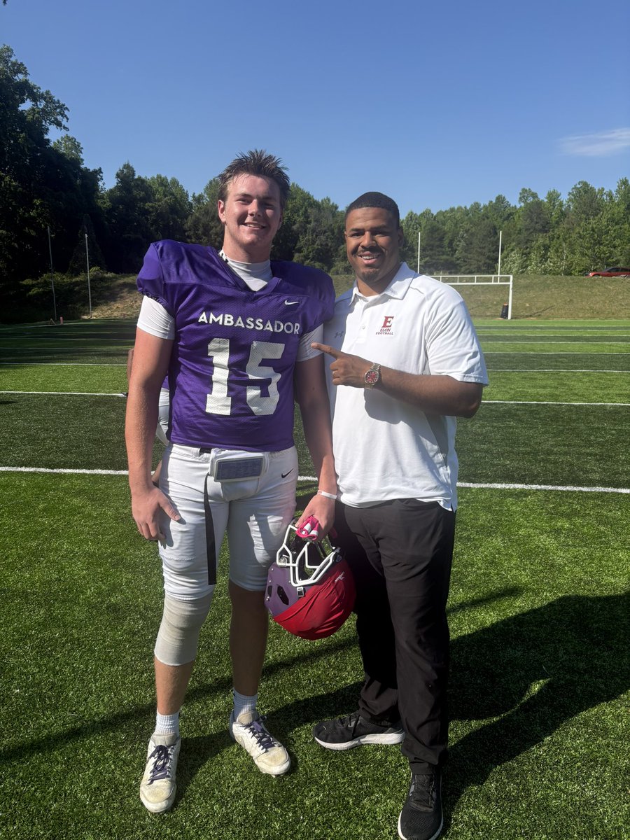 troyalderfer's tweet photo. Thank you @CoachBaerHunter for coming to see me and our guys ball at practice! https://t.co/CHXZH544Pk