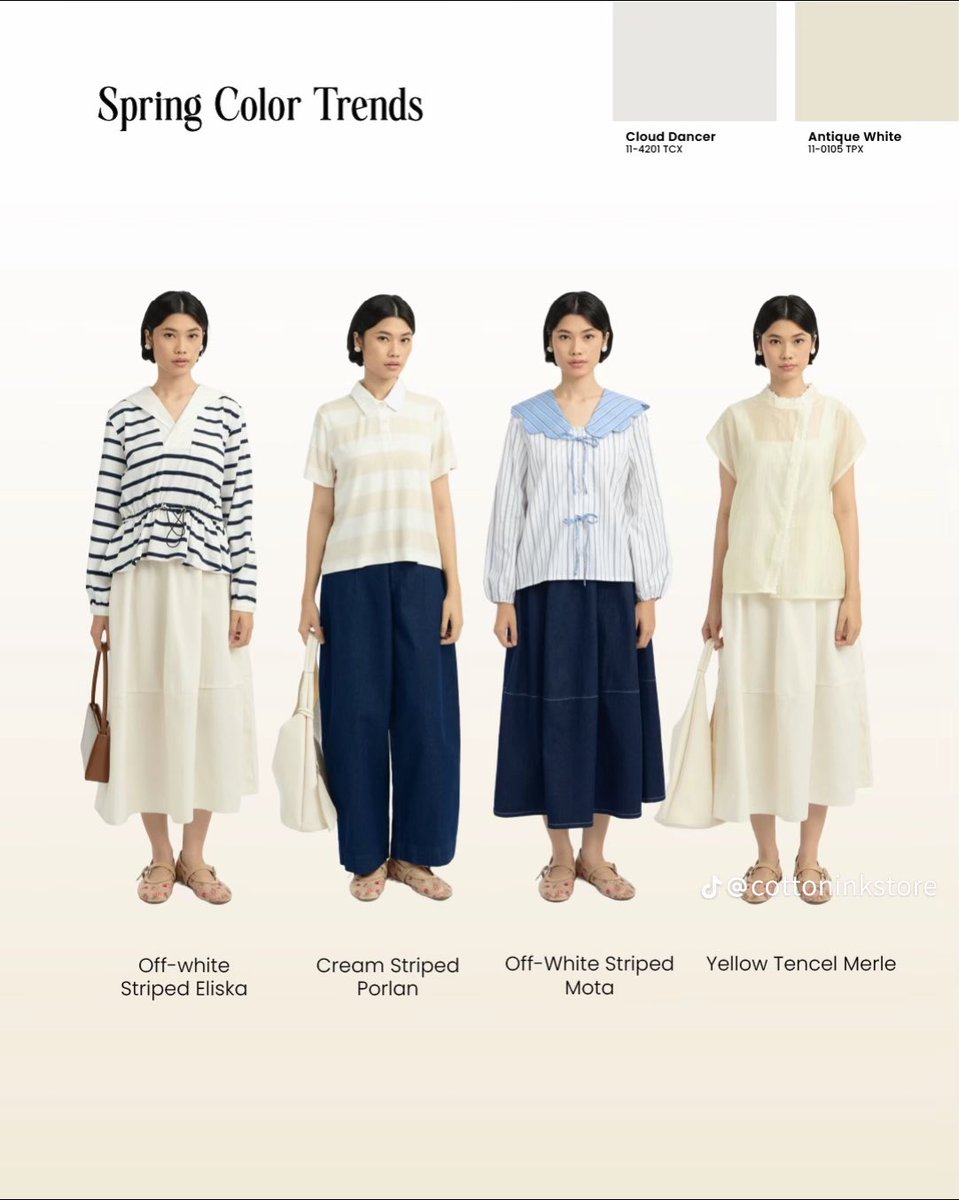 curatedbynov's tweet photo. Local brand indo lagi lucu-lucunya ππ·
You guys should check it out #springcollection2026 dari COTTONINK. Sumpah, palette warnanya cakep-cakep banget, soft dan calming gitu. Cocok banget dipake ngampus maupun hangout bareng temen βοΈπ https://t.co/6wXHHtG2To