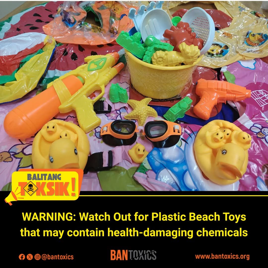 BANToxics's tweet photo. BAN Toxics Warns of Potential Health Risks from Plastic Beach Toys Containing Hazardous Chemicals

BALITANG TOKSIK! | 14 May 2026

Read more: https://t.co/IsTehmyEnd https://t.co/tTtgCScdKu