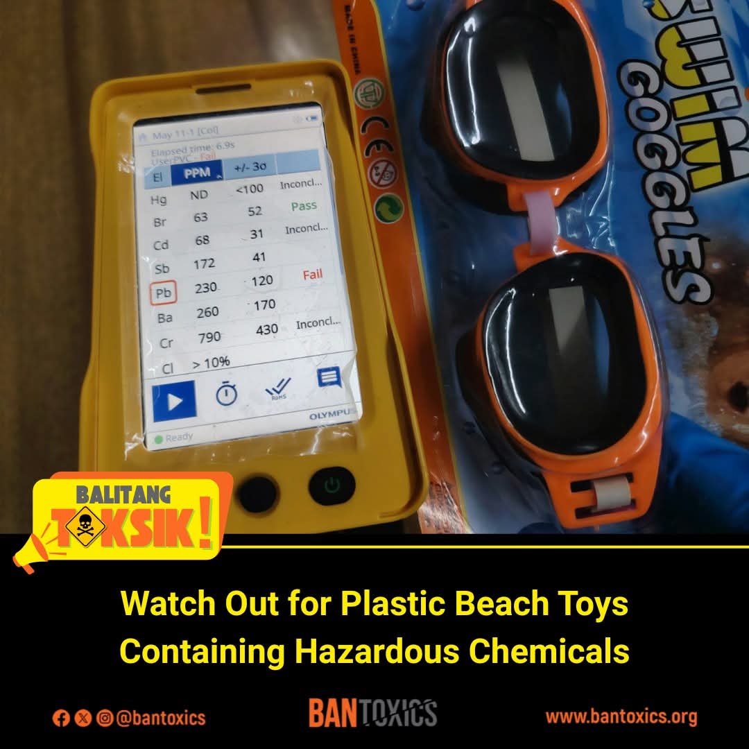 BANToxics's tweet photo. BAN Toxics Warns of Potential Health Risks from Plastic Beach Toys Containing Hazardous Chemicals

BALITANG TOKSIK! | 14 May 2026

Read more: https://t.co/IsTehmyEnd https://t.co/tTtgCScdKu
