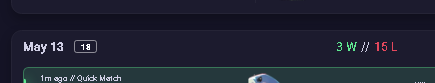 Leonix8808's tweet photo. cuando llegas a 55% de winrate el juego simplemente dice "nope, hasta ahi" y es puro quickplay vete alv https://t.co/GKfEyhmhbv