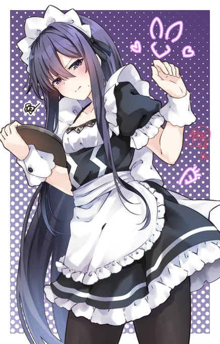 本日のお題が「#メイド」なので。 再度メイド過去絵。