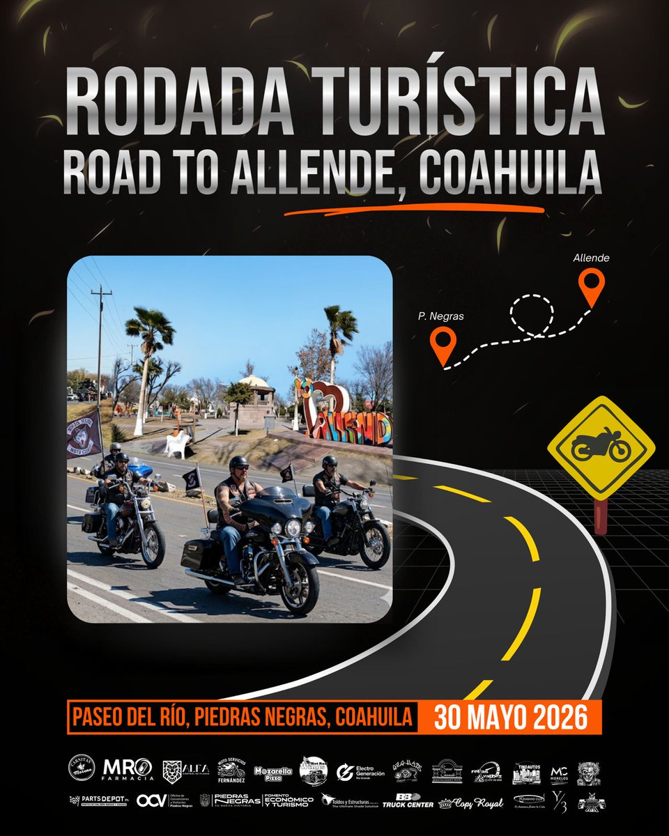 AlasNegrasMC's tweet photo. Faltan 16 días para este evento en #PiedrasNegras BikerFest 2026 aquí está la información https://t.co/o7uM3S2tHc