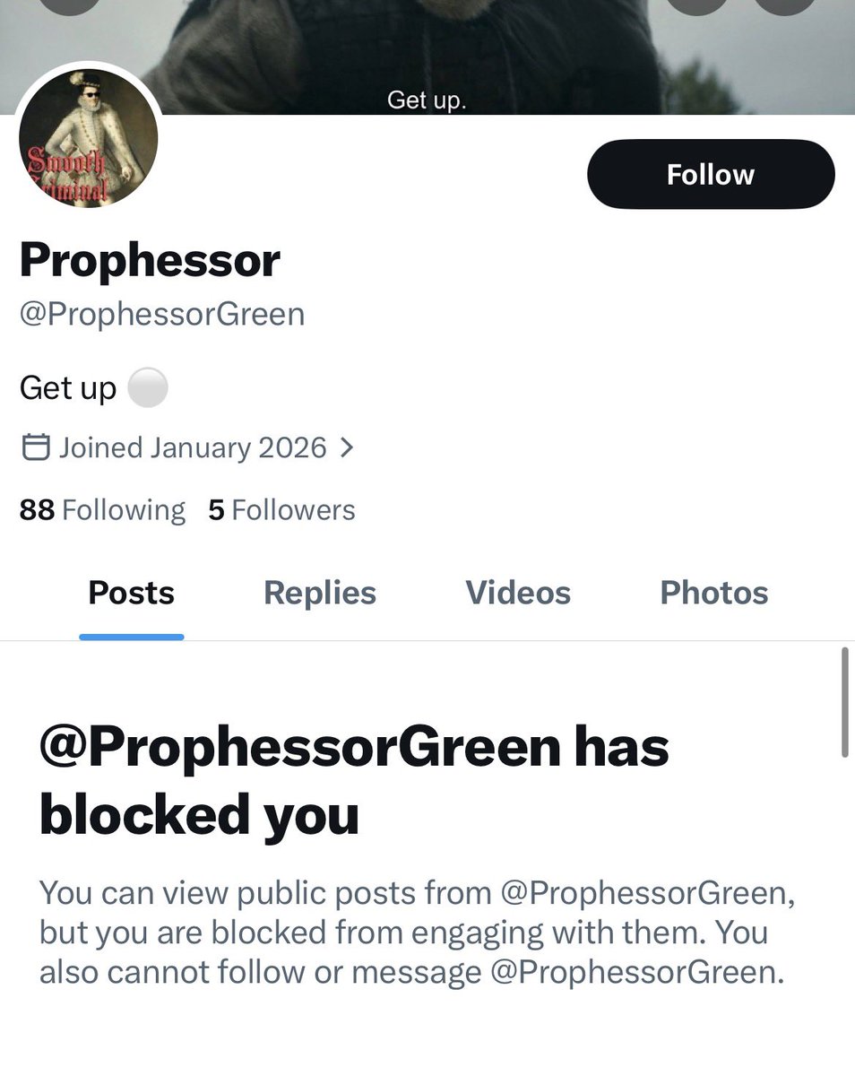 princesslo99's tweet photo. @ProphessorGreen is prophessor low iq still crying in my comments? Pussy https://t.co/gDhFtrUvLl
