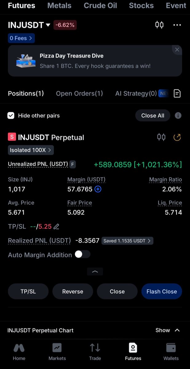 Evmoist's tweet photo. I can't trade but my gut feeling worked 🤣🤣 $inj 🙏 https://t.co/eOiis0QYK0