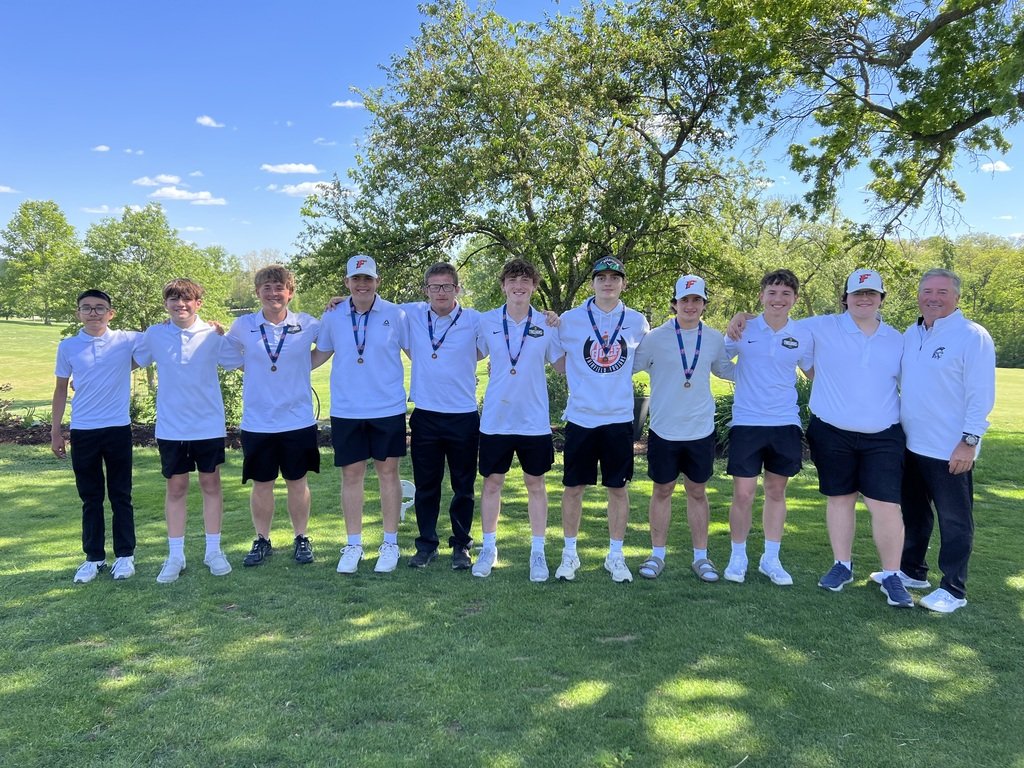 FHSTrojans's tweet photo. FHS Boys Golf Team finishes 3rd at today's Sectional Tournament and advance to Monday's District Tournament!  Go Trojans! https://t.co/CTpe0XbW3I