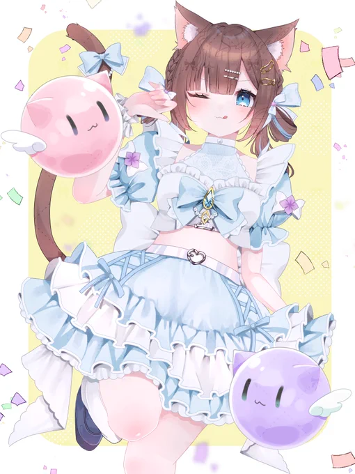 skeb納品いたしました!リピでのご依頼でとっても嬉しいっ⸜(*ˊᵕˋ*)⸝ ありがとうごさいました 現在skebご依頼募集中です! ご興味ある方は是非〜 #イラスト募集中 #commisson