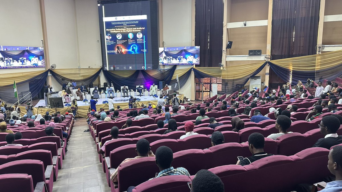 JustSmith_099's tweet photo. I had the privilege of volunteering as an usher at ICT4NDS 2026, hosted by CISSA UNILORIN in collaboration with RUDN University 🇳🇬🇷🇺
Theme: Disruptive Technology: Human and Artificial Intelligence in the Digital Economy. Proud to serve, learn, and be part of something impactful. https://t.co/T45ulk1PyO
