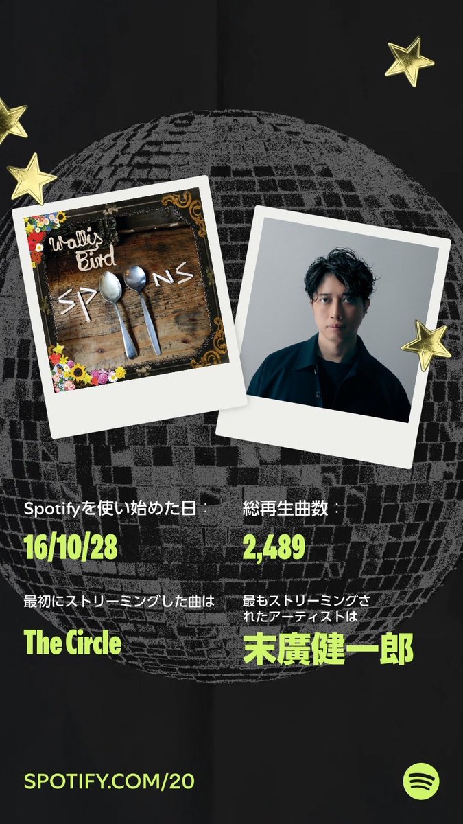 24nocharmy5's tweet photo. ナイスプレイ：Spotifyを使い始めた16/10/28に、わたしの最初の1曲、最多再生曲、定番ヒット曲をチェックしました。Your Party Of The Year(s)であなたのデータもチェック！   https://t.co/rJFXnx4UFk https://t.co/Rx3wlWRh6e