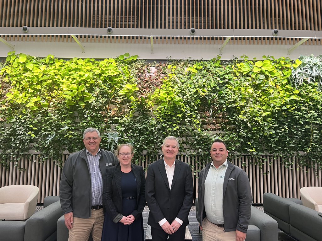 GrainProducerSA's tweet photo. It was important to provide feedback from South Australian grain producers to key stakeholders at a national level over a few days in Canberra. We caught up with @theGRDC Managing Director @nige_hart and Chair @kongoliafarms to discuss the work the RDC is doing to support an application to the APVMA for double strength mouse bait for SA. Additionally, we provided survey data to the @DAFFgov on seeding intentions and fuel and fertiliser, as well as discussing Biosecurity preparedness with @planthealthaust