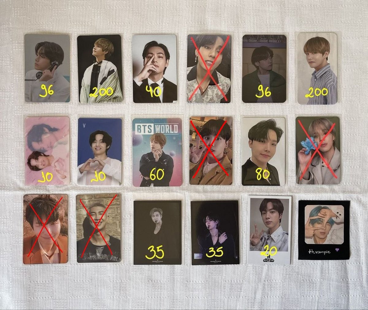 VENDA BTS — valores na imagem + frete a calcular — envio em 7 dias