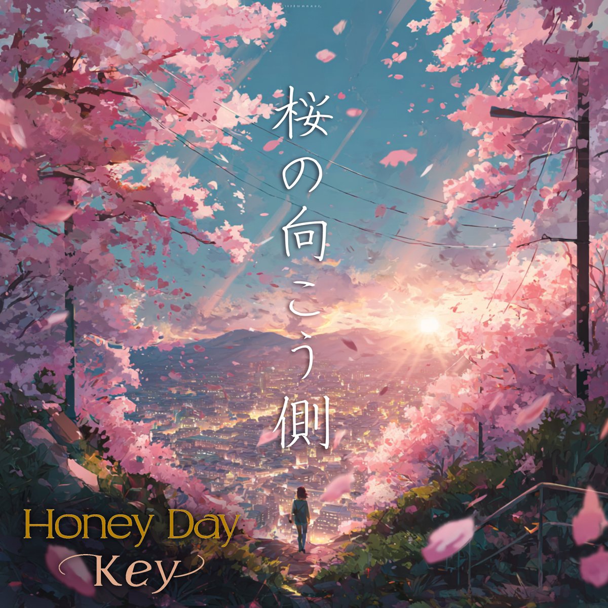 honeydaykey's tweet photo. 🌸 23rd Single「桜の向こう側」配信中 🌸

桜並木の向こうに、帰りたい場所がある。
離れても消えない気持ち、変わらず待っている場所への郷愁を、桜の春に重ねました。

▶️ https://t.co/VG8dlULHkb

#HoneyDayKey #桜の向こう側 #花時計シリーズ https://t.co/DerkRzEWdL