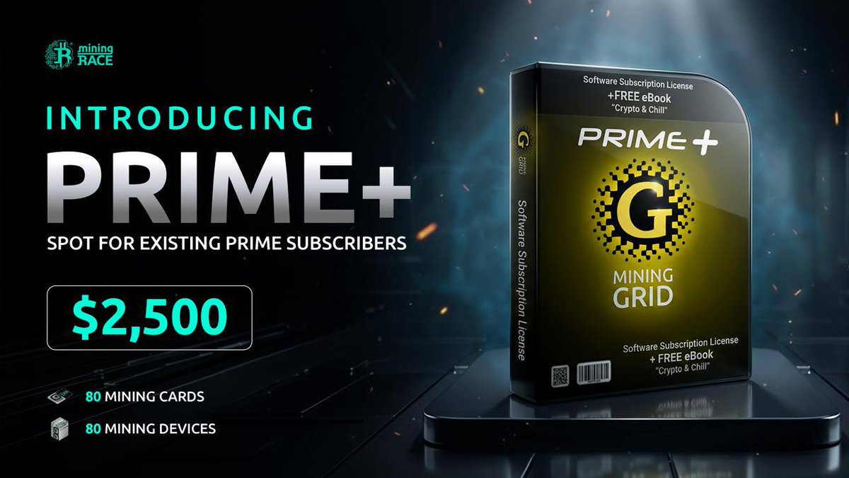 BTC_Mining_Race's tweet photo. The new upgrade for Prime users: Prime+

Prime+ will be able to support up to 80 Mining CARDS and 80 Mining DEVICES

So you can now keep adding power without needing to reorganize your entire setup⚡️

Activate Your Wallet
https://t.co/aA5SqxQaIt

💥Ref Code
edA6xDgWMVLBAfCClWJyl https://t.co/ttMWgzSUP5
