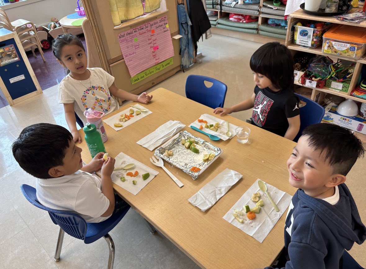 MPkd24's tweet photo. Q369 During the Gardening Unit, students tasted different kinds of fruit. 🍉 🍎 🍌 https://t.co/BYRwLZjR6e
