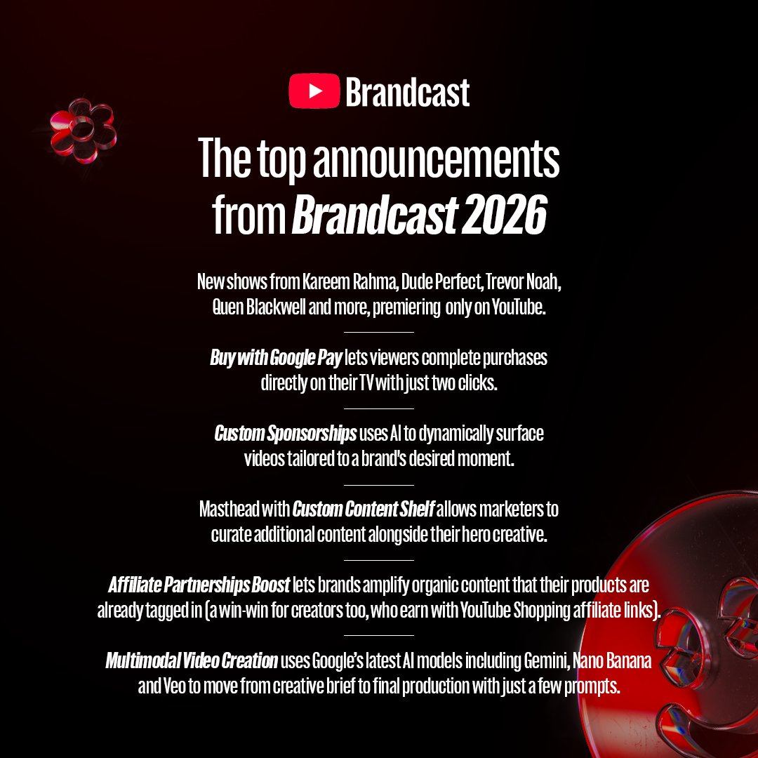 Updates From YouTube tweet media