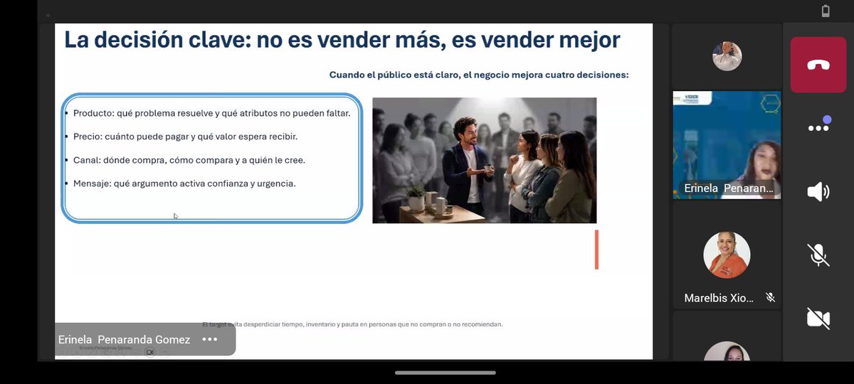 ArzuagaMadelen's tweet photo. @ElOIRdelaRegion @UNAD_zcar @ViderZcar @ecacenzcar_ @ecacenunad 🎯 La clave no es vender más, sino vender mejor. Erínela Peñaranda explica cómo conocer el público objetivo fortalece las decisiones estratégicas #RedREGIO #CiclosDeFormaciónZonal #TejiendoSolidaridadTerritorial #Emprendimiento https://t.co/io9spxF8C0
