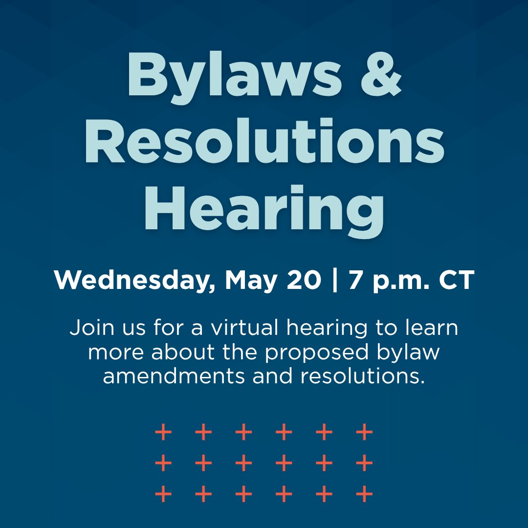 aanacrna's tweet photo. Review the proposed changes, learn more about the recommendations, and ask questions during this virtual hearing.

Wednesday, May 20, 2026, at 7:00 p.m. CT. Register here: https://t.co/QTFTZdfNH7 https://t.co/WRlQ4FhZKB