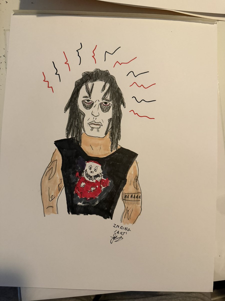 InRingArt's tweet photo. A lot of #prowrestling fans don’t realize how influential and idolized #Vampiro @vampirovudu was in Mexico in the 90s. #luchalibre #prowrestlingfanart https://t.co/tm4Ys1Hhtn