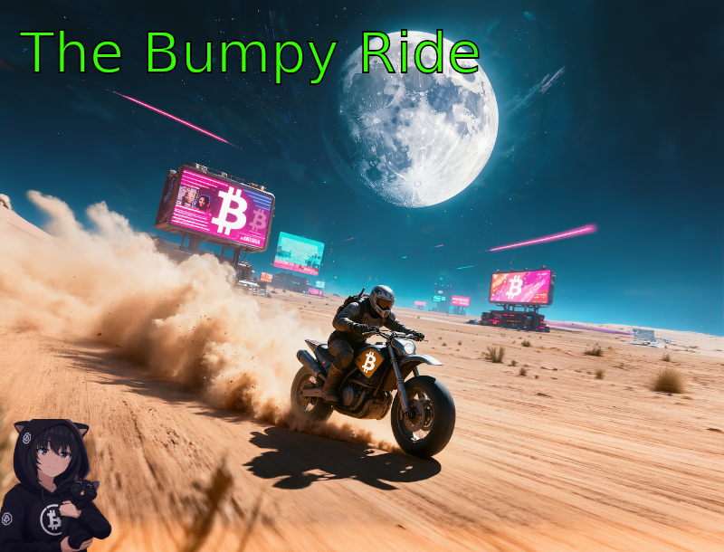 meowguybr's tweet photo. The Bumpy Ride

Bitcoin's overall trend is up, but it’s still a bumpy ride! Enjoy!