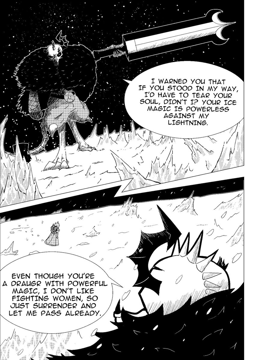 Skeltuz's tweet photo. Page 11
Skeltuz belongs to me and Gabriela belongs to @redborrow
#manga #mangaart #art #digitalmanga #digitalart #comic #comicpage #mangapage #dragon #skeleton #undead #zombiegirl #magic #icemagic #lightning https://t.co/O9sNm5NzlY