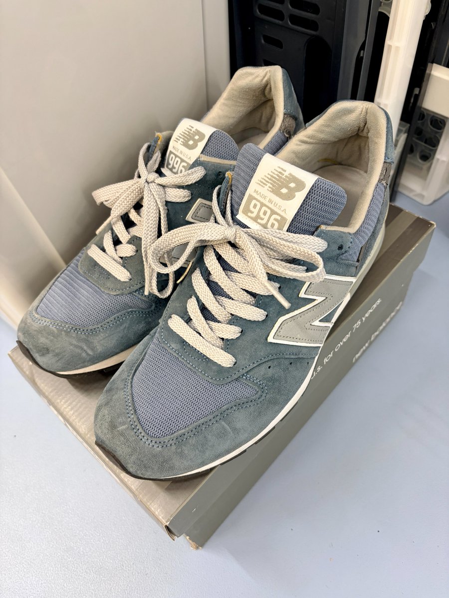 workman_DC5's tweet photo. ボスからお下がりでM996JFBもろた🇺🇸

10年以上前のモデルだけど全然綺麗だしコレからの季節にこの色は刺さる

そして何気にこのmade.の箱は初 https://t.co/NzzZMZdBRL