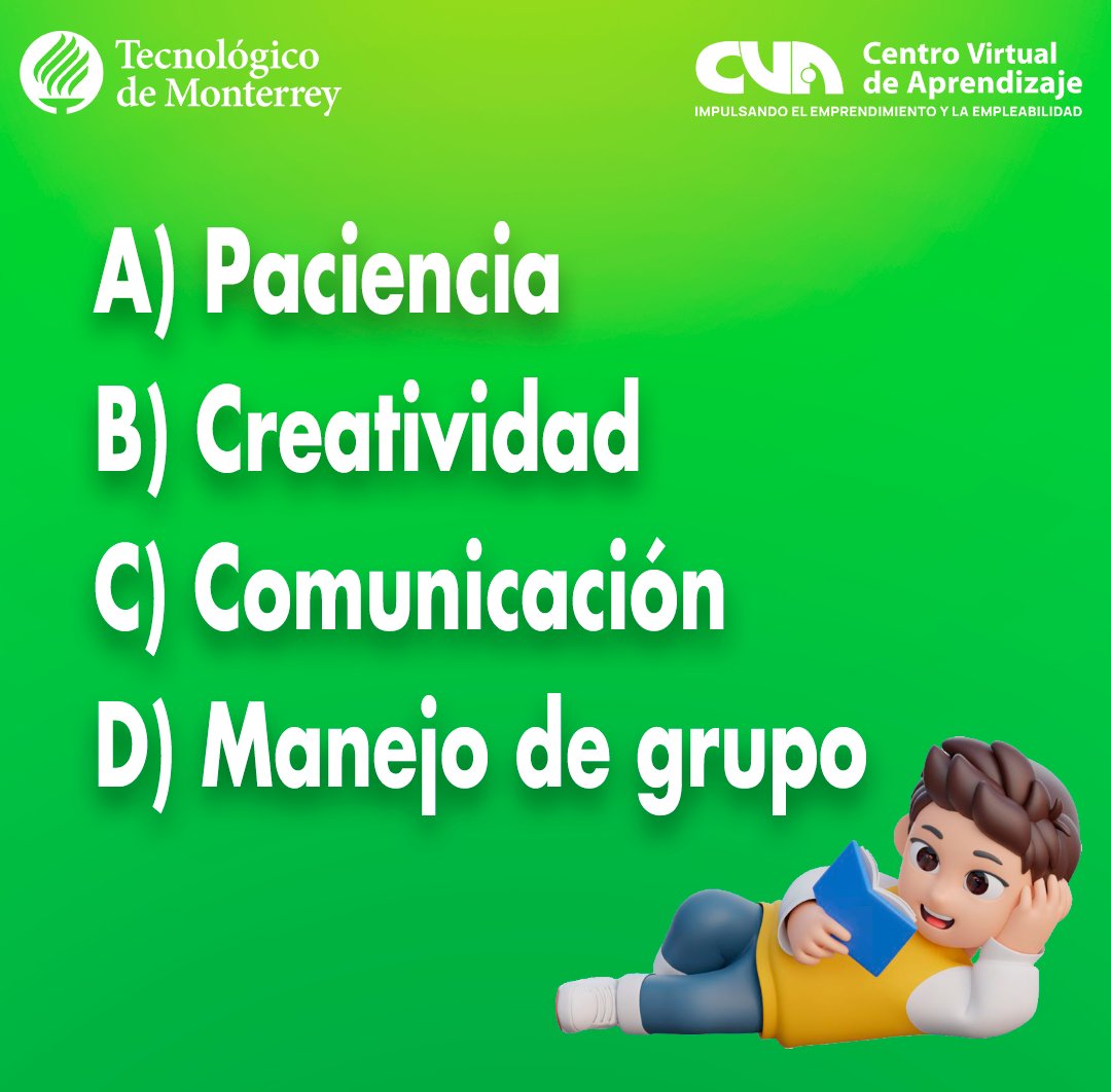 virtual_centro's tweet photo. ¿Cuál de estas habilidades consideras que es la más importante como docente?👩‍🏫👨‍🏫✨

🌐Para más información visita nuestro portal:      https://t.co/bYHLzX0xhv

#cva #aprendizaje #Docente #Docencia 📚✨ https://t.co/VWWHwjDuyb