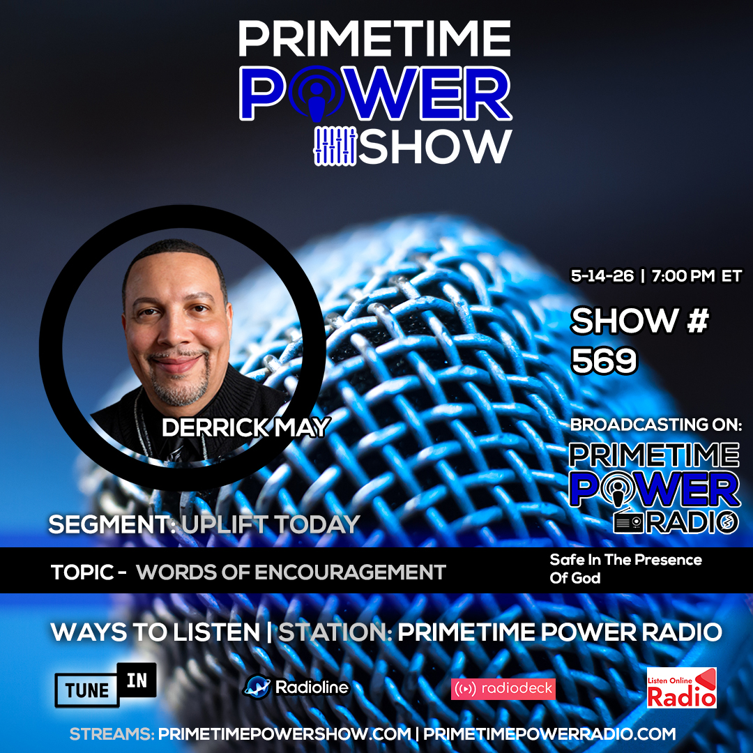 PrimePowerShow's tweet photo. Topics this week on the radio show:

Primetime Power Show 
Show # 569

Thursday - 5/14/26
Time: 7:00 PM ET

Listen - TuneIn, Radioline &amp; Radiodeck Apps - Search: Primetime Power Radio

Available on Listen Online Radio

Streams: https://t.co/8NzrUsT52z | https://t.co/POBzmRpJN7 https://t.co/rclkLcFfii