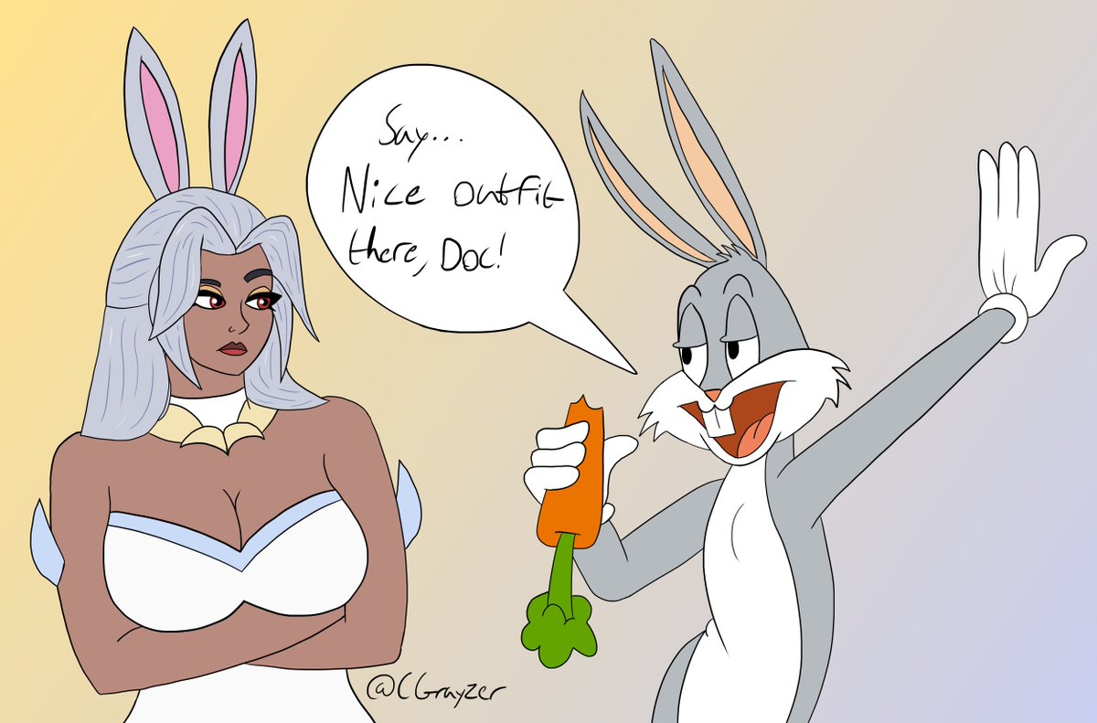 CGrayzerYT's tweet photo. My first thought when I saw Domina's Bunny Business skin lol
#Art #Overwatch #Domina #BugBunny https://t.co/4jEwqd4k0E