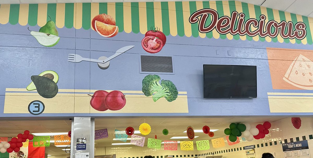 YRod_IMS's tweet photo. The heart of IMS shines a little brighter thanks to the beautiful cafeteria decorations! ✨💙 Every detail reflects the love, creativity, and pride poured into making our school feel like home for our students. Truly something special! #IMSpride @IMS_Indians @collierschools https://t.co/NQptkxoHWt