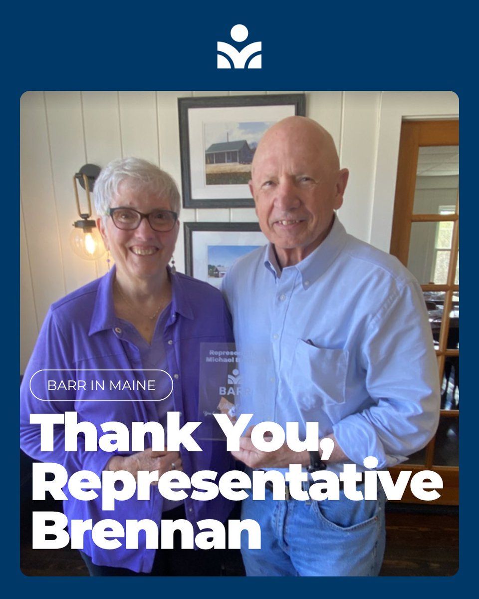 BarrCenter's tweet photo. Maine holds a special place in the BARR story. As the second state to join the network, it’s now home to 120+ BARR schools where students feel seen, supported, and connected.

Special thank you to Rep. Brennan for helping secure funding to continue this important work! https://t.co/JXJFUVJsbd