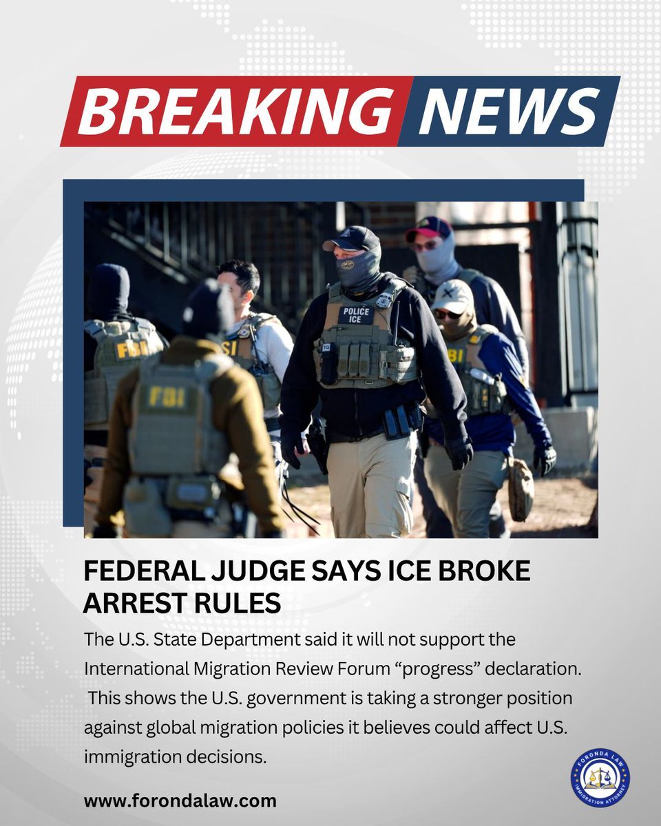 ForondaLaw's tweet photo. This ruling is a reminder that immigration officers must still follow the law.

🔗 https://t.co/8dS5O0ZEOF
 https://t.co/eULJkvJj8j https://t.co/fgjLgJbg5E