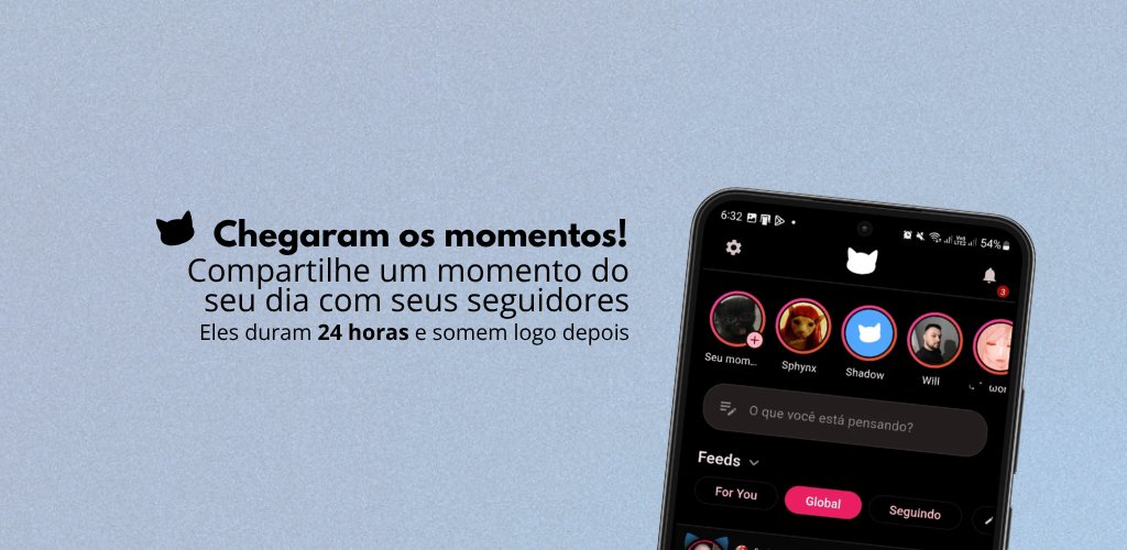 redemiausocial's tweet photo. Chegamos na versão 2.0.8 e nela trazemos os momentos! Também adicionamos verificação por selfie (pra quem não queria usar o documento) e agora finalmente você pode ver quem repostou suas postagens :D https://t.co/hxqZ2qmXew