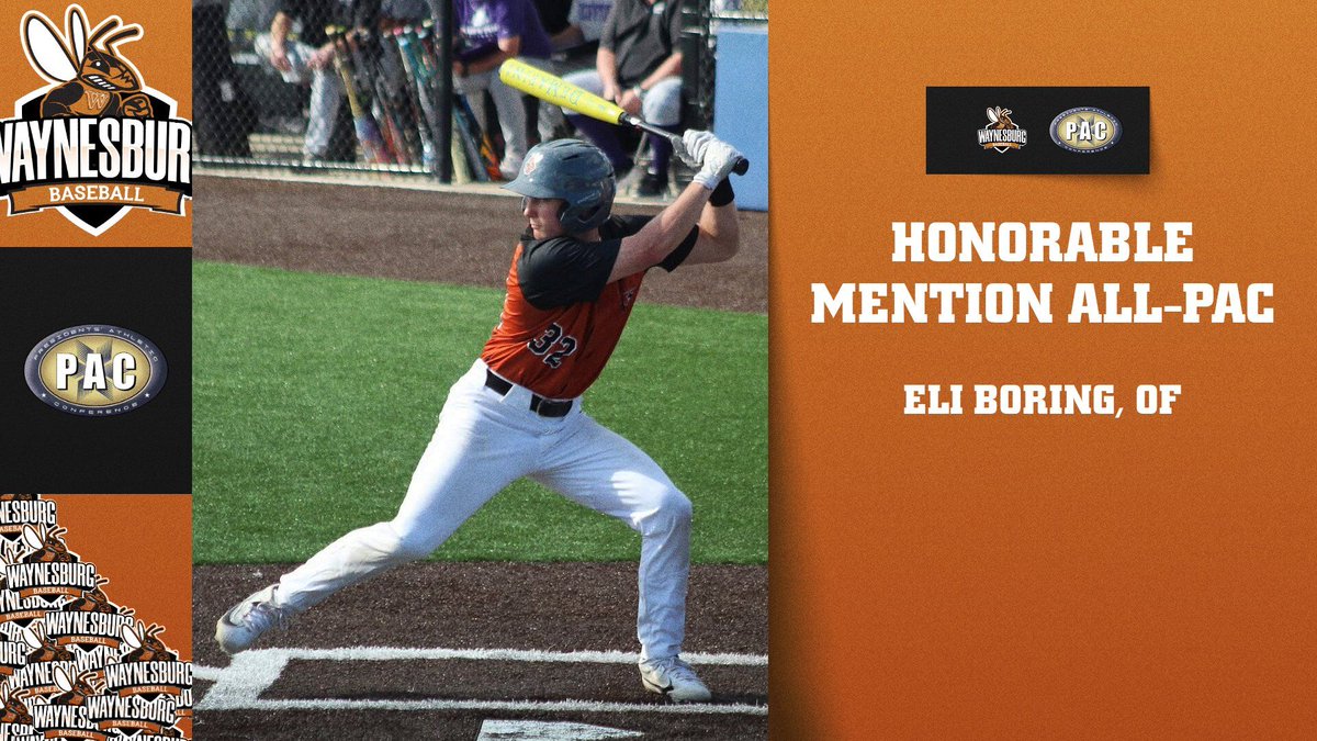 WUJackets's tweet photo. βΎ Congratulations to @WUSandlot freshman outfielder Eli Boring, who was named honorable mention All-@PAC_Athletics! #Jacketup #pac_saac
https://t.co/tVW8qHUm56 https://t.co/h4viuMLCzY