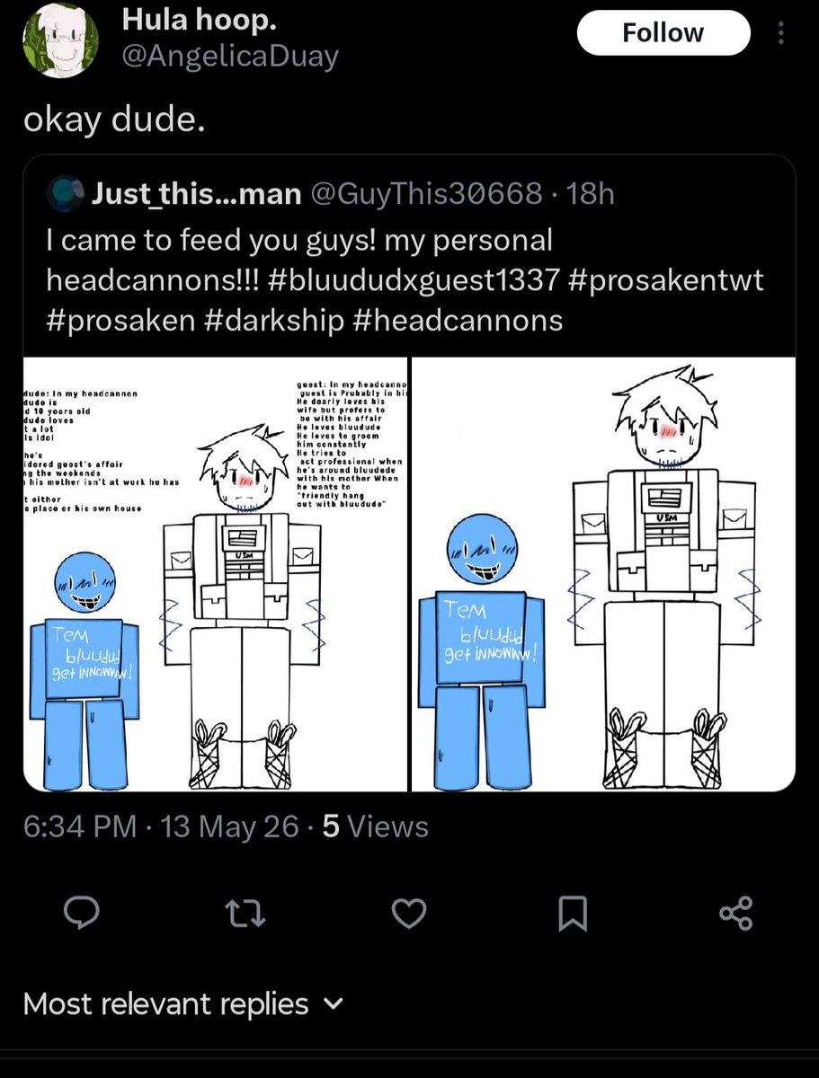 GuyThis30668's tweet photo. This got me crying anti-generally can't stand dark shippers living their life in peace LMAO @Pr3ttytimefan2  I swear this shit is funny #darkship #prosaken #antis https://t.co/jtn5XenGFs
