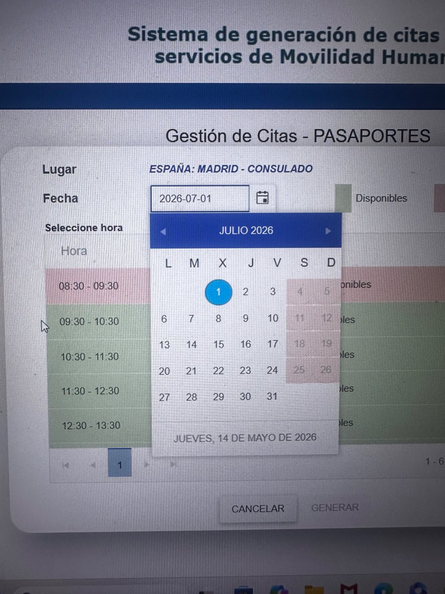 lore_aray95's tweet photo. @CancilleriaEc Qué decepción. Vivo en Portugal y ni siquiera ofrecen pasaportes en el consulado, así que me toca viajar a España solo para renovar el mío que está x caducar . Intento sacar cita en Madrid y recién hay disponibilidad para julio y ni lo entregan el mismo día https://t.co/oYVx4L3HpN