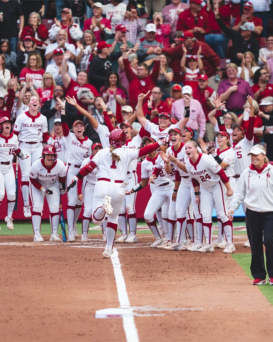 RonBuckley89's tweet photo. Time for my annual…Ode to College Softball

I love College Football…I love College Softball. As my favorite comedian Brian Regan would say, “Both favorites.” But, if I’m being honest with myself, College Softball might be a little more favorite. It is really fun to watch. To see these incredible athletes compete at the highest level is awesome! They play with passion on every play. They celebrate and encourage their teammates with a pure joy for the game. They don’t flop, they don’t talk trash, they don’t argue calls, they just compete. They’re tough. When they get hurt, they rub some dirt on it and then look at the ump like, “what are you waiting on…let’s go!” When they make a mistake, their teammates rally around them. When they hit a bomb or go “full Superman” to steal a base hit, their teammates explode with emotion. When they win, they jump around.  When they lose, they cry…for their teammates. College Softball is what sports is suppose to be.

I love my Oklahoma Sooners Softball team, as they reflect everything I described above.  But, with very very few exceptions, I see this on every Women’s College Softball team. They will do anything for their teammates, while simultaneously respecting their opponents. 

If you’re not a College Softball fan, you’re missing out!

Boomer - Sooner!!

@OUontheAir @PlankShow