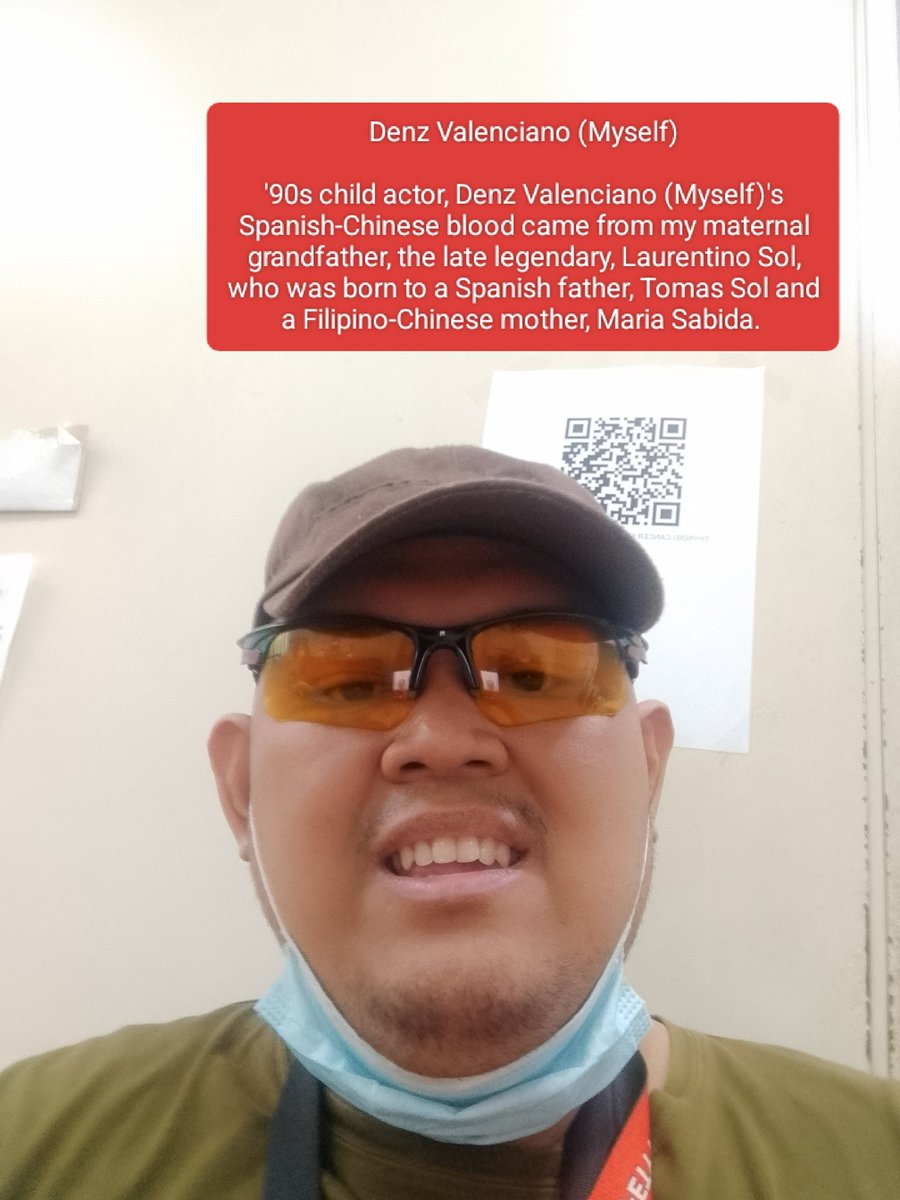 ultimatechance2's tweet photo. Denz Valenciano (Myself)

'90s child actor, Denz Valenciano (Myself)'s Spanish-Chinese blood came from my maternal grandfather, the late legendary, Laurentino Sol, who was born to a Spanish father, Tomas Sol and a Filipino-Chinese mother, Maria Sabida. https://t.co/dh28jZxDAO