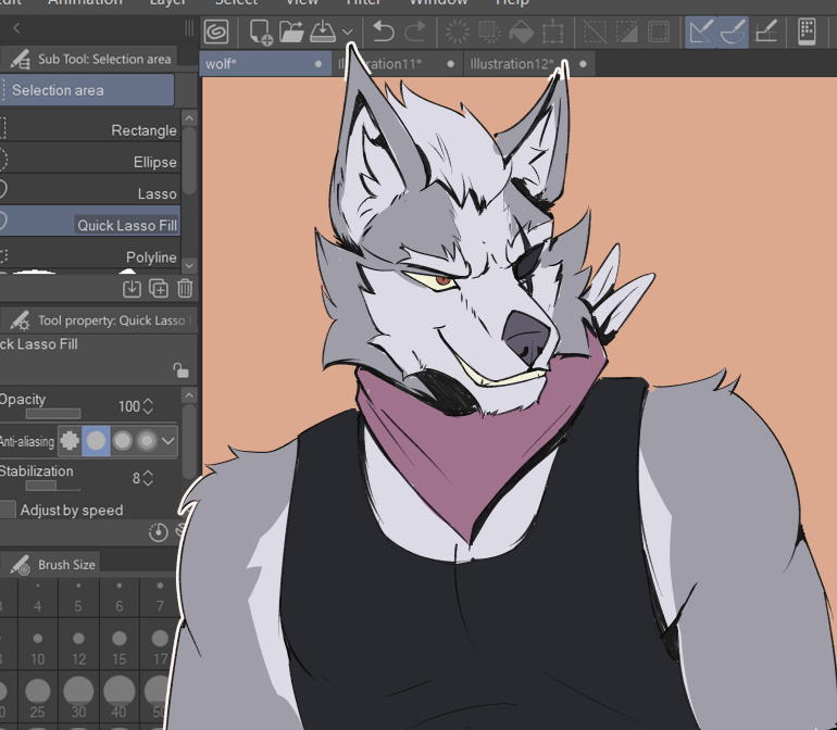 kodiak4fun2's tweet photo. wolf odonnell
.
Thanks to everyone for their suggestions!
 i will be choosing characters to doodle from there when i have no idea what to draw yet i wanna doodle something.
Anyway im gonna go study for a test i have tomorrow, wish me luck! i need it. https://t.co/qxDkJHO9Lm