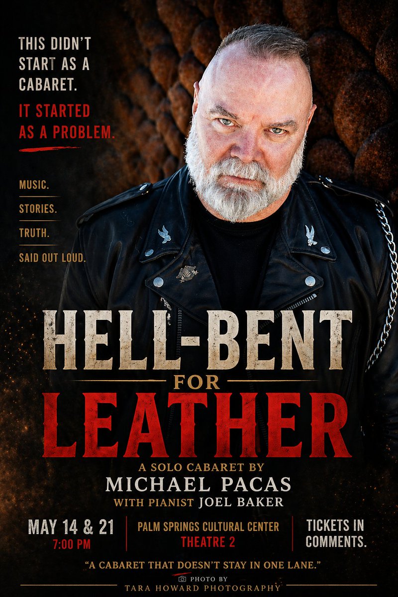 MichaelPacas's tweet photo. Tomorrow night.
After months of rehearsals, rewrites, projection meetings, tech planning, panic, laughter, and more introspection than originally intended…
HELL-BENT FOR LEATHER finally hits the stage.
With music director Joel Baker.
Details in Comments https://t.co/CvM2do7jxj