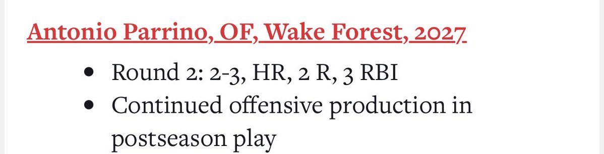 Wake Forest HS Baseball tweet media