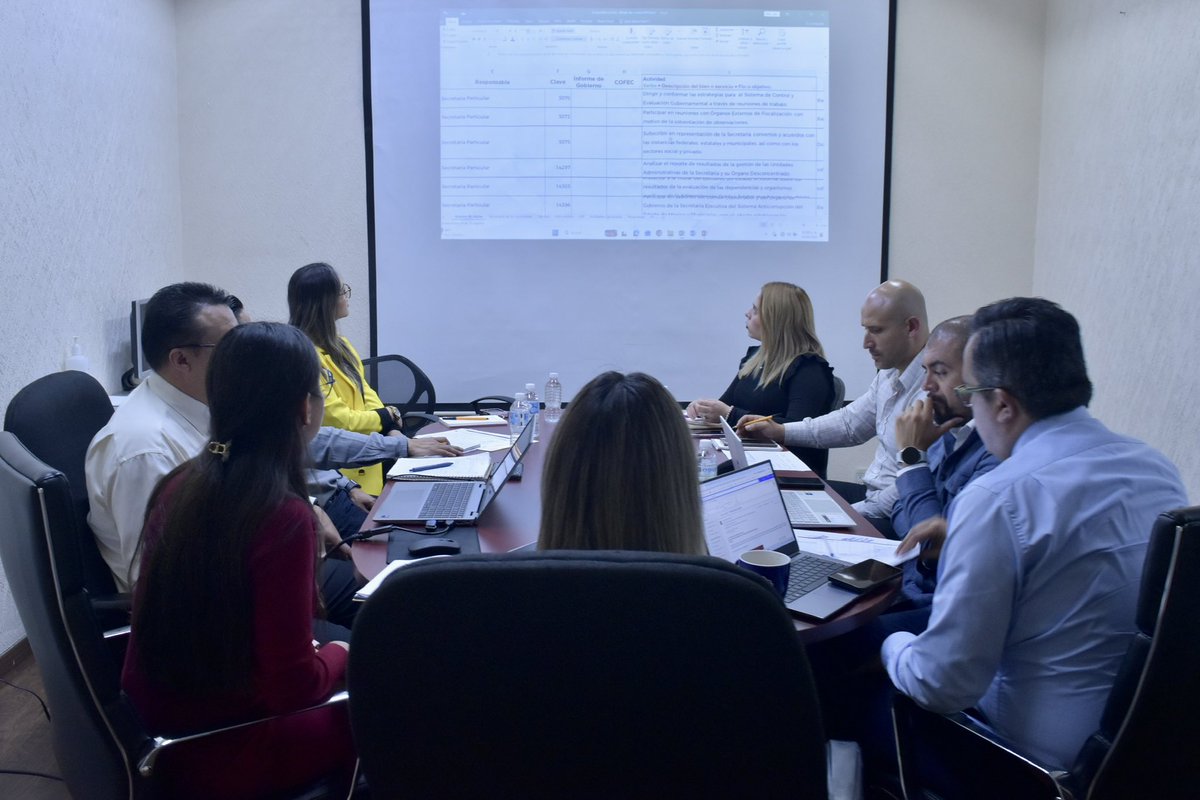 ContraloriaGEM's tweet photo. continúan con la revisión de proceso a través de los cuales se establecen los objetivos estratégicos de la #ContraloríaEdoMéx, mismos que se  integraran en el Anteproyecto de Presupuesto 2027 https://t.co/WOGcgpoPeH