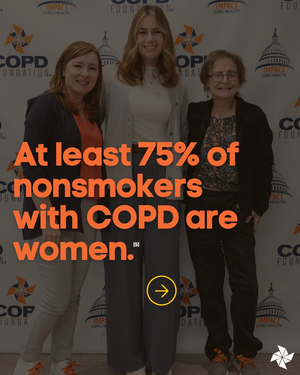COPDFoundation's tweet photo. COPD is one of the most overlooked women's health issues. Women are more likely to be underdiagnosed and around 75% of nonsmokers with COPD are women. This Women's Health Month we're bringing chronic lung disease into the spotlight. Because lung health IS women's health. https://t.co/PP08B6PKSq