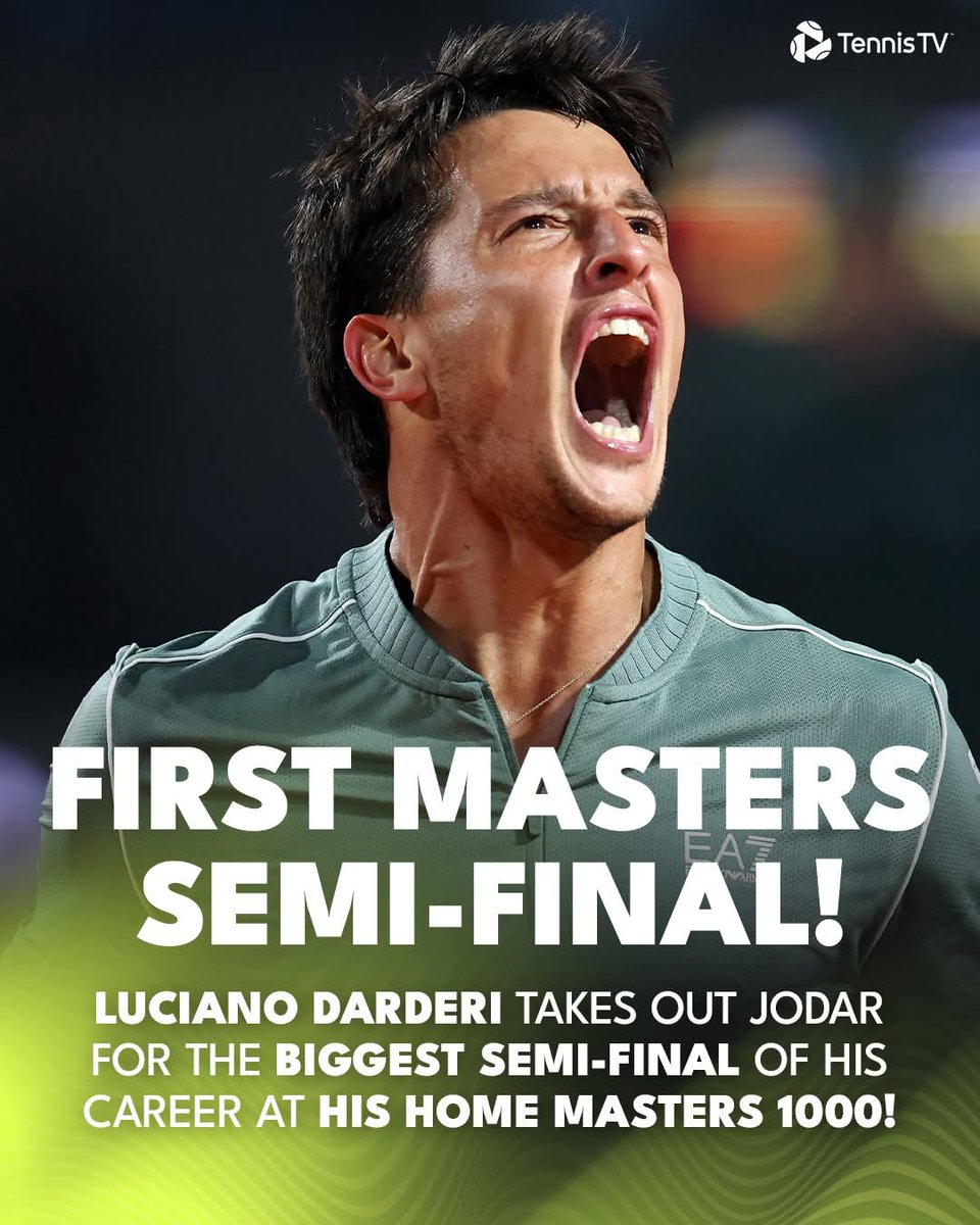 Matteobluetooth's tweet photo. Luciano il gladiatore 🎾🇮🇹
#DarderiJodar #InternazionaliItalia https://t.co/H05OEP2yC0
