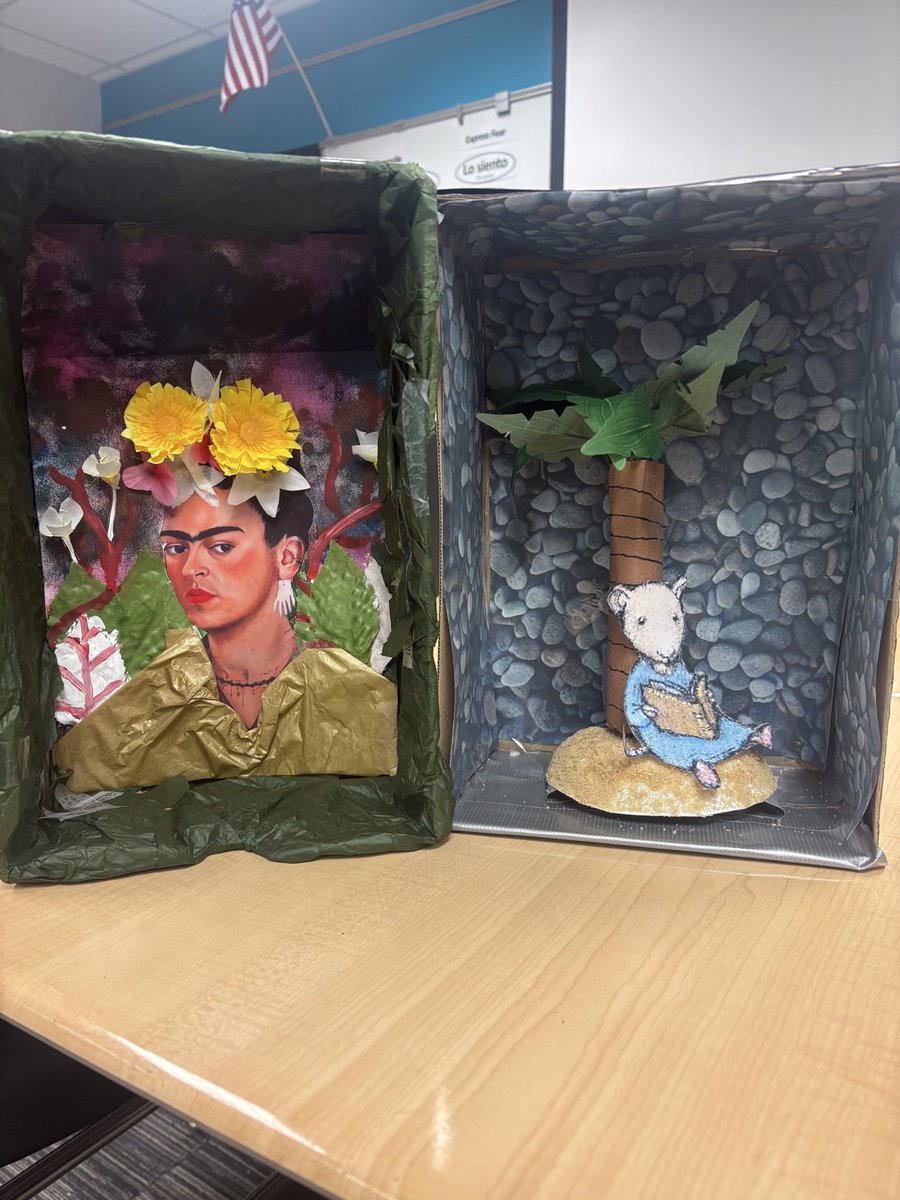 BVNW_Educators's tweet photo. Students in Honors Spanish with Profe Martens created 3D art representations to compare classic Spanish art with more contemporary pieces. Students communicated their comparisons to practice their Spanish &amp; share their favorite pieces of art history. So much talent! https://t.co/xwndcZdYMZ