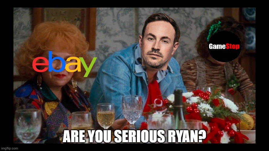 cdb8457's tweet photo. @ryancohen DO IT. Currently going through some eBay fraud and just like you would guess, getting the run around with customer service! SEND IT https://t.co/yku7IGpPRE