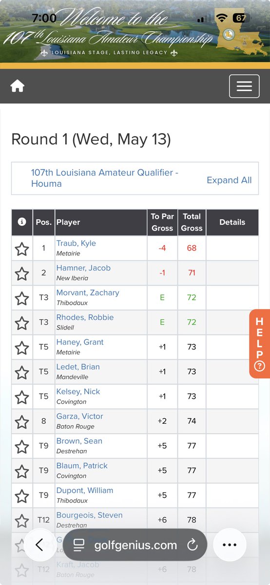 Coach_Schilling's tweet photo. Nicholls Golf finished 1,3 today at Ellendale. Moving on…… https://t.co/ucR6U7O4E3