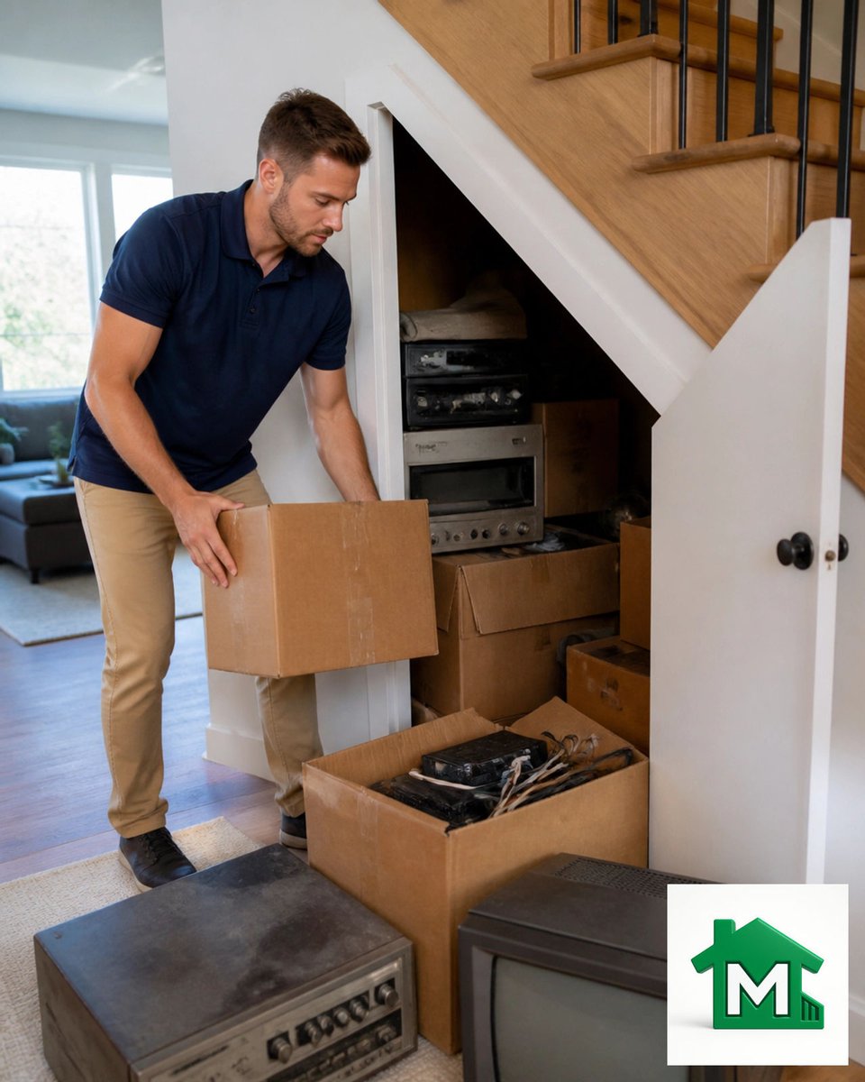 MovingNextdoor's tweet photo. The deep dive is underway and we're sorting through the chaos so you don't have to: almost there! Call 720-584-0006 for your next project. 📦 #understairsstorage #junkremoval #movingnextdoor https://t.co/qSJu1lFHZO